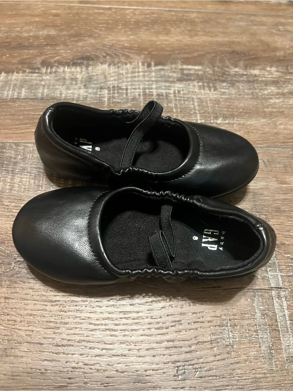 GAP Black Girls' Mary Jane Ballet Flats